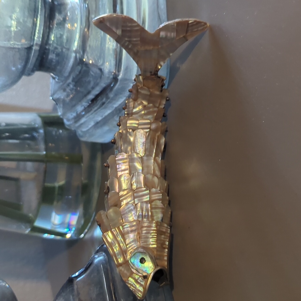 Vintage abalone shell bottle opener